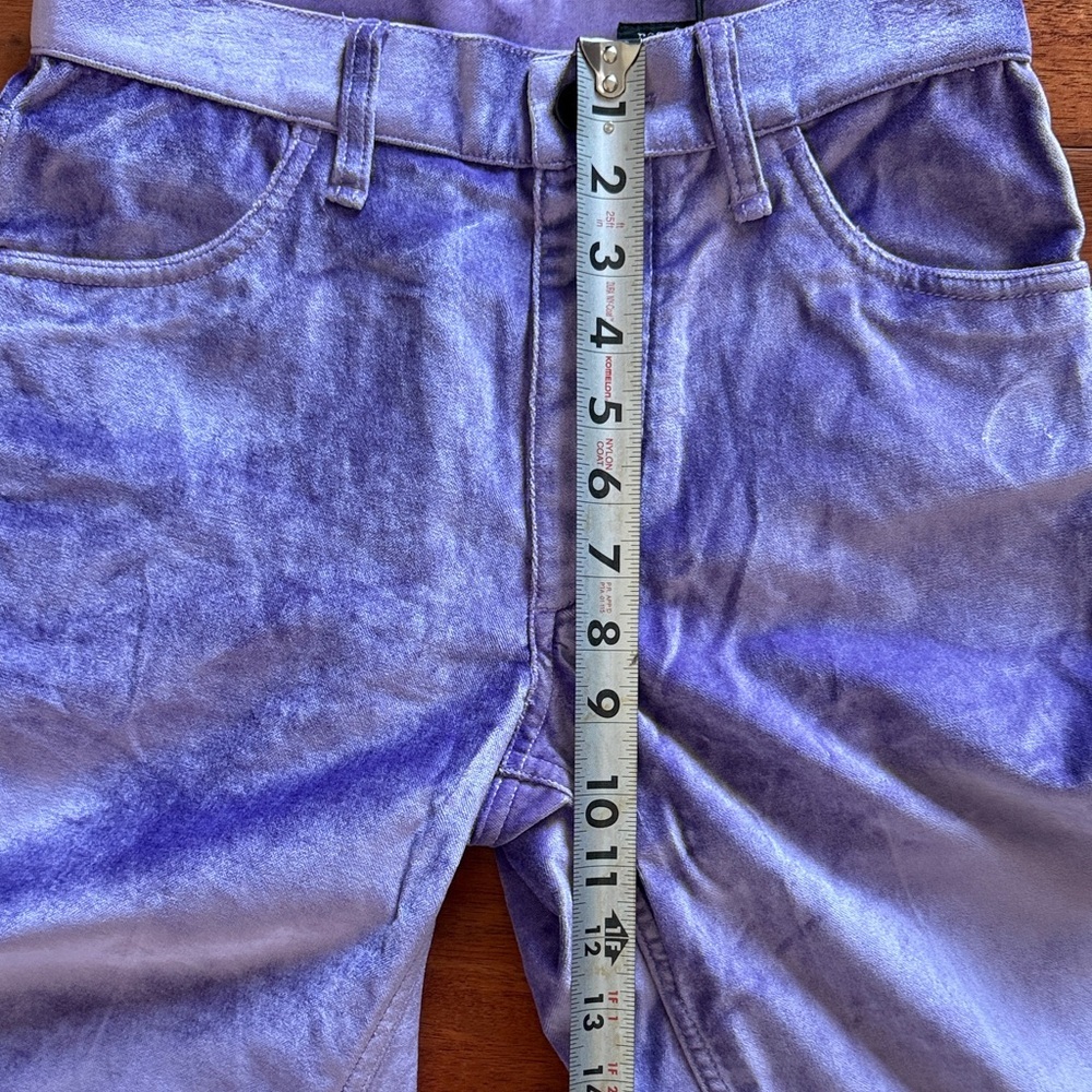 Flawed NWT rag & bone Jacey Violet Velvet Jeans Size 00 - Picture 6 of 10